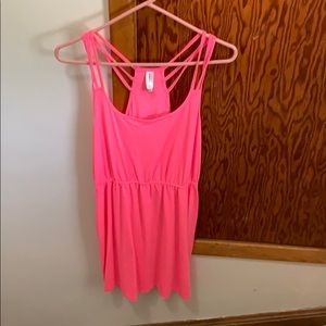 Neon pink dress